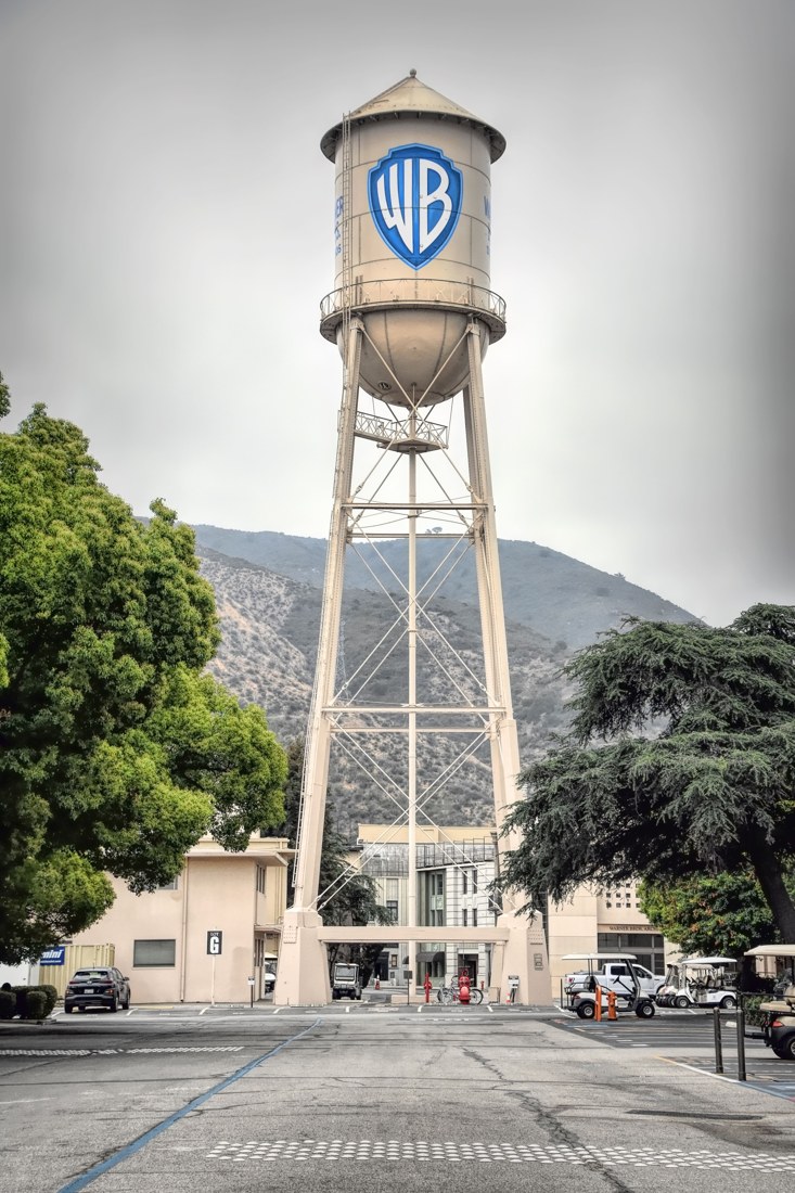 Warner Bros. water tower · Pexels